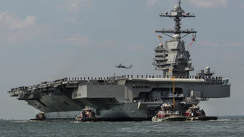 보고서: 해군 선박은 막힌 변기를 뚫기 위해 $400,000의 '플러시'가 필요합니다, USS Gerald R Ford HD 월페이퍼