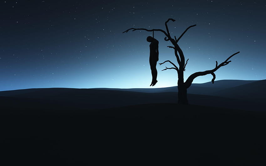Sztuka abstrakcyjna Samobójstwo, chłopiec-samobójca Tapeta HD