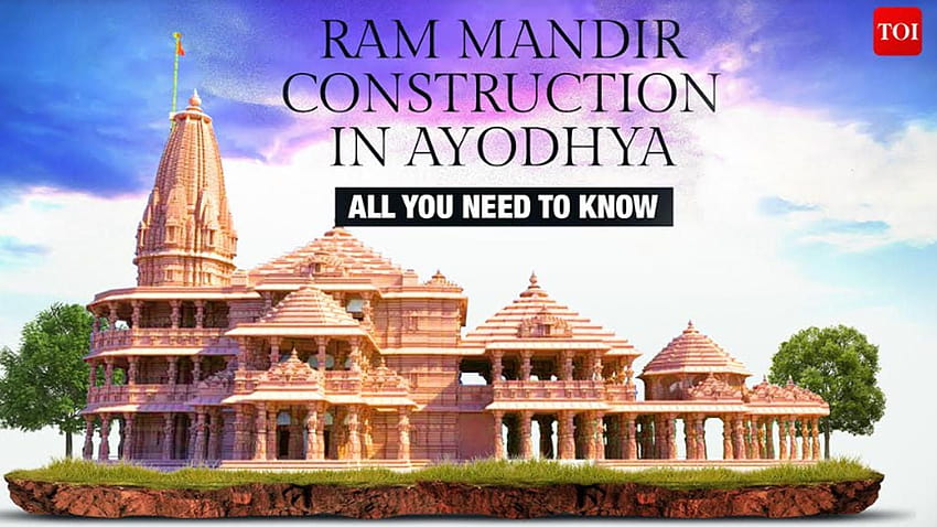 Ram Mandir Wallpaper HD Photo Picture images Sketch Model