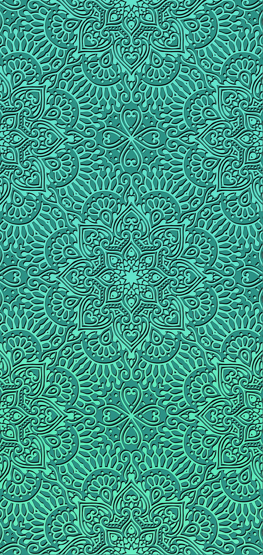 Turquoise Mandala, christmas mandalas HD phone wallpaper