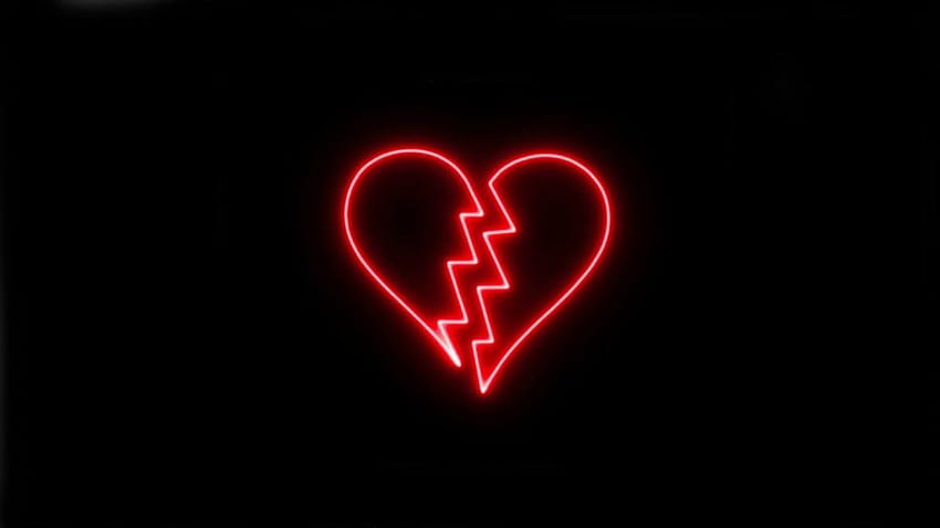 Broken Heart Neon, brokenhearted HD wallpaper