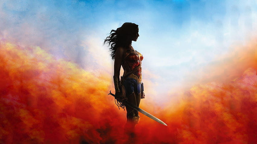Wonder Woman Ultra i tła, cudowna kobieta w tle Tapeta HD