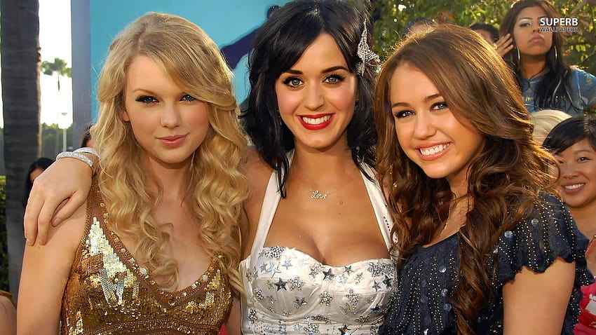 Taylor Swift, Katy Perry, Miley Cyrus im Jahr 2019, Montana und Ryan HD-Hintergrundbild
