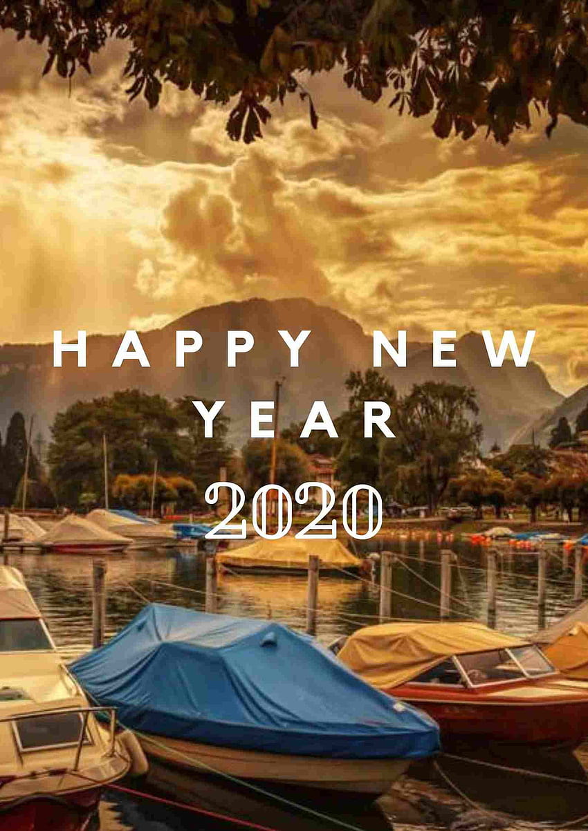 Año nuevo para iPhone 2020. Deseo que el próximo año traiga mucha felicidad y alegría... fondo de pantalla del teléfono