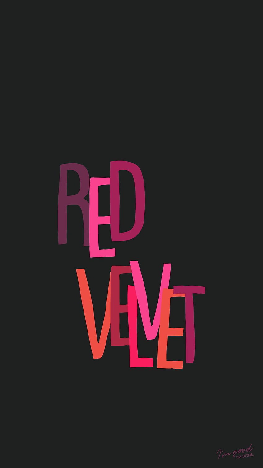 Red Velvet lockscreen kpop, red velvet logo HD phone wallpaper