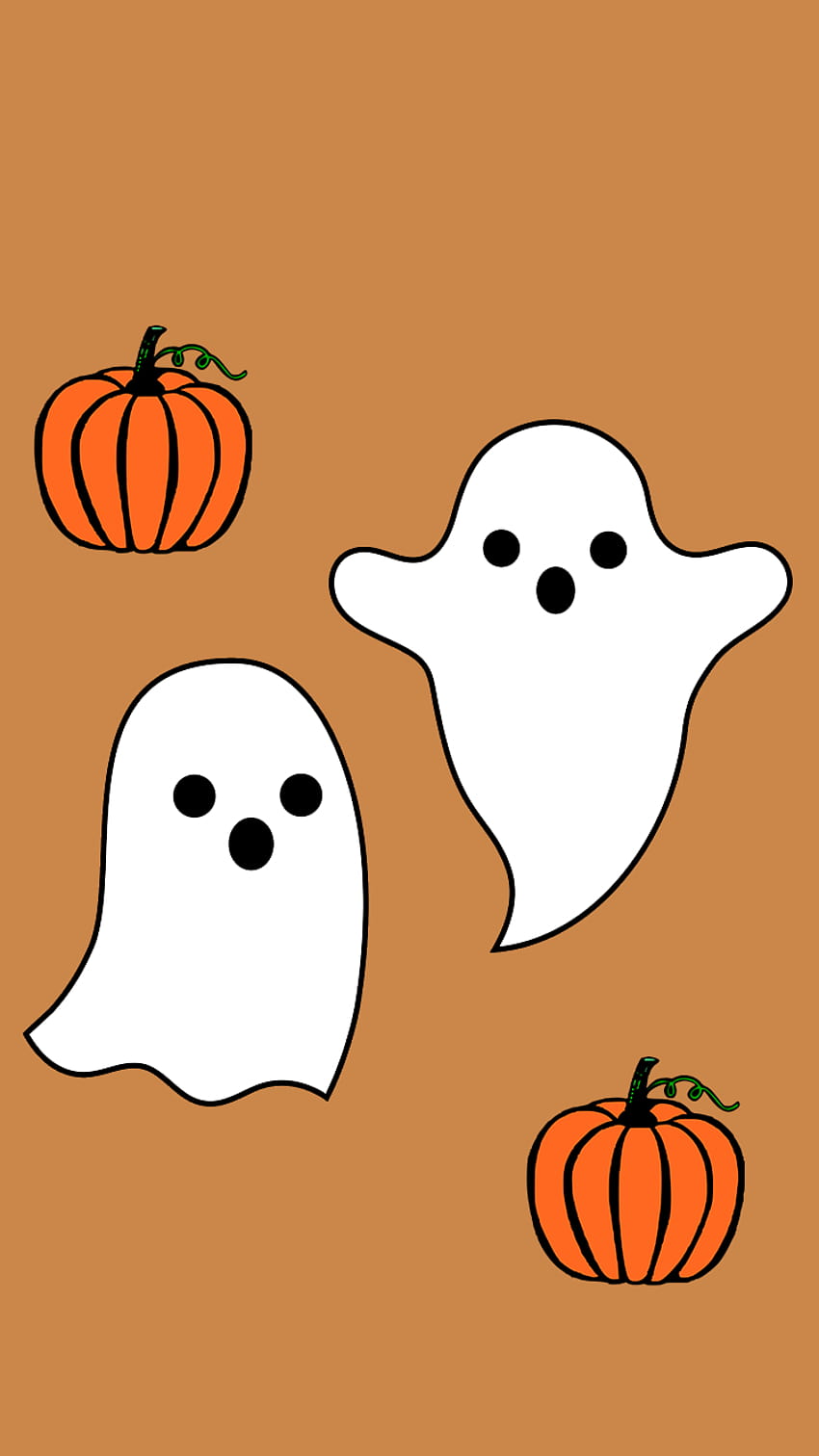 Cute Ghost Fabric Wallpaper and Home Decor  Spoonflower