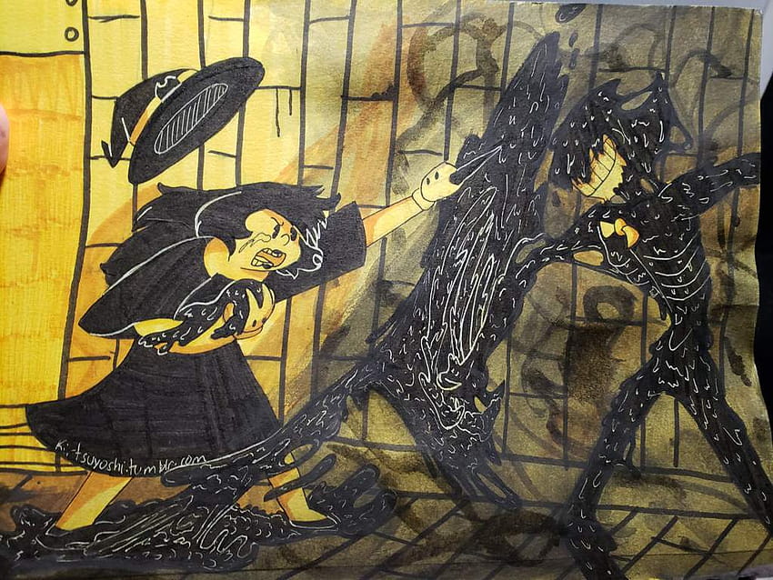 Maura vs. The Ink Demon, bendy and the dark revival HD wallpaper