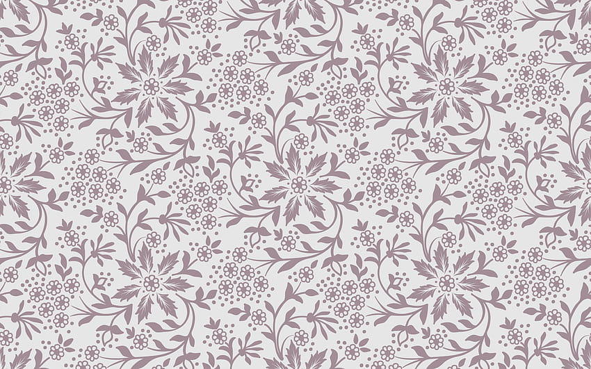 Retro-Blumentextur, beige floraler Retro-Hintergrund, Vintage-Textur, Hintergründe mit einer Auflösung von 2880 x 1800. Hohe Qualität HD-Hintergrundbild