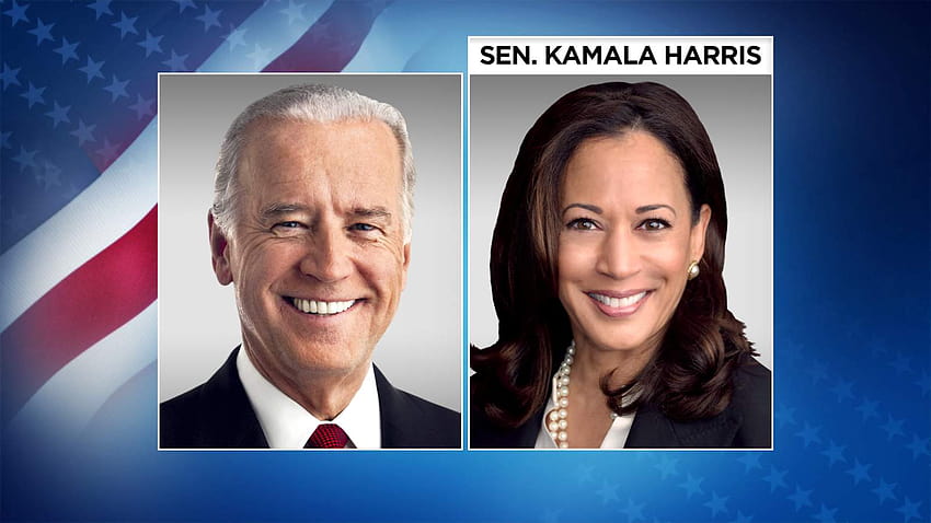 Joe Biden wybiera kalifornijską senator Kamalę Harris na kandydatkę na kandydata na kandydata na kandydata na kandydata na kandydata na 2020 w historycznym posunięciu, Joe Biden i Kamala Harris Tapeta HD