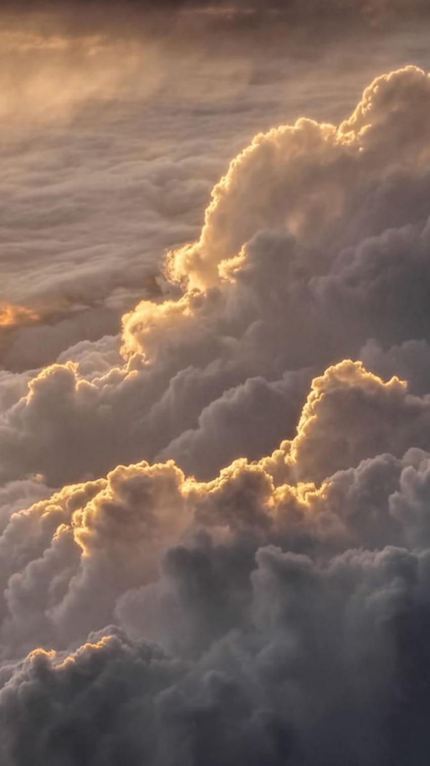 chmura https://wehear…, niebo brązowe Tapeta na telefon HD