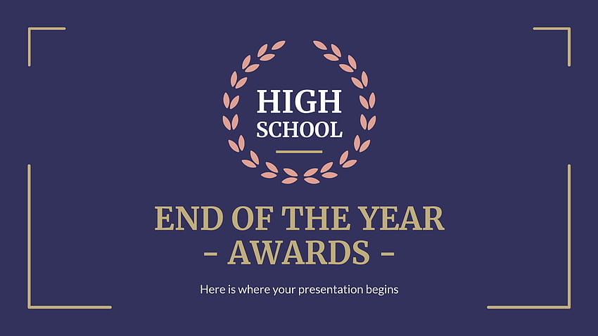 High School End of Year Awards Google Slides and PPT template HD wallpaper