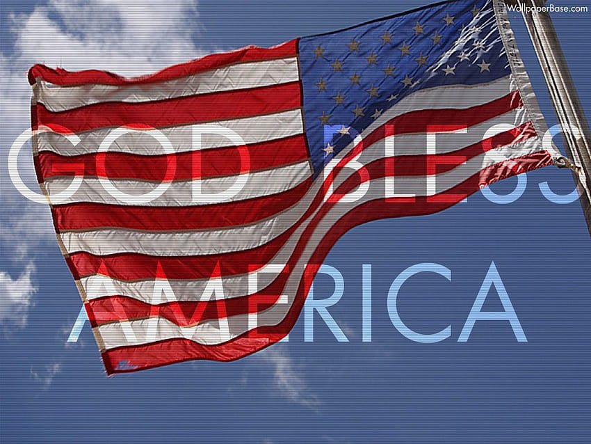 Boże błogosław flagę Ameryki dzień pamięci święto 4 lipca dzień niepodległości dzień pamięci szczęśliwy pomnik… Tapeta HD