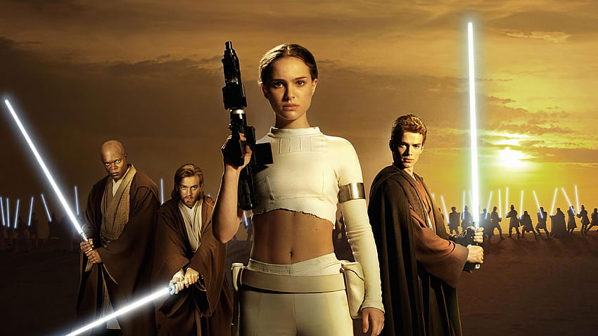 Star Wars Episódio II Ataque dos Clones Natalie Portman papel de parede HD