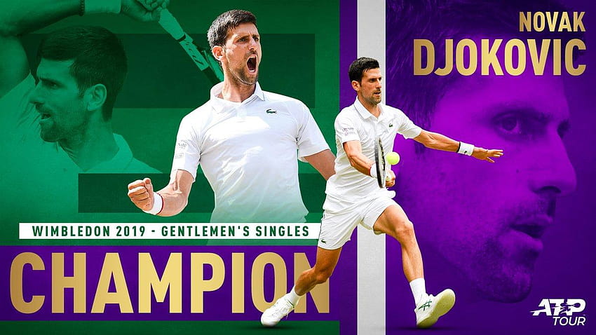 Novak Djokovic Wimbledon 2019 HD duvar kağıdı