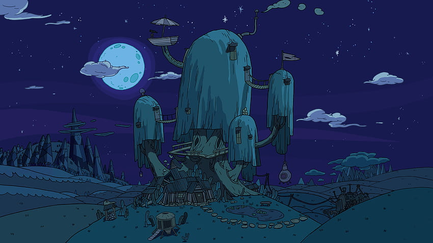 Ariel Robinhold über Adventure Time, Adventure Time Night HD-Hintergrundbild