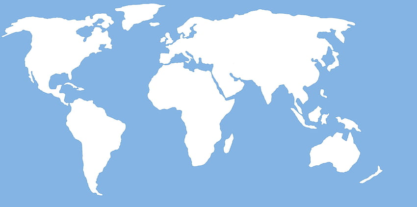 проста карта на света контурна векторна свежа карта на света векторна схема на референтна карта на света вектор на si…, контурна карта на света HD тапет