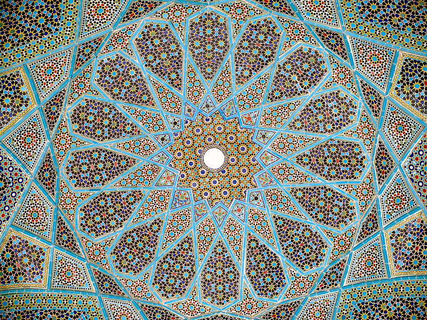 İran'ın Şiraz Eyaletindeki [3648x2736] İranlı şair Hafız'ın mezarının çatısı, Mobil ve Tabletiniz için HD duvar kağıdı