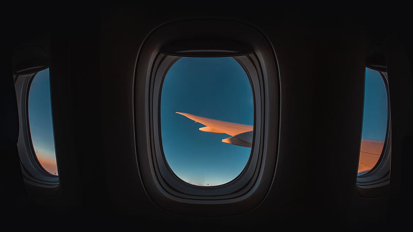 3840x2160 舷窓, 窓, 飛行機, 翼, 空, 飛行 16:9 の背景, 飛行機のデザイン 高画質の壁紙