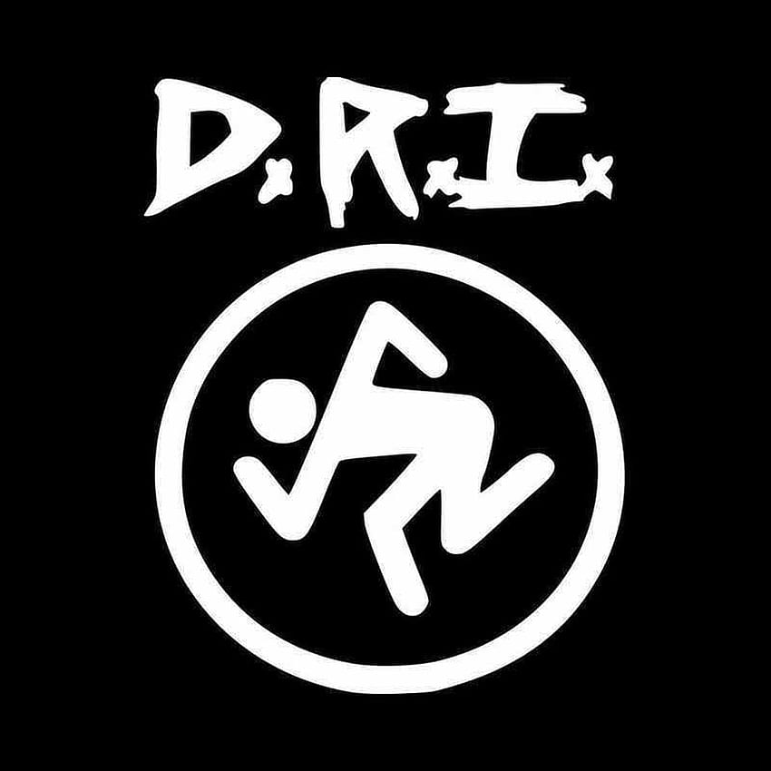 D R I Dirty Rotten Imbeciles Dri Logo vinilo calcomanía pegatina fondo de pantalla del teléfono
