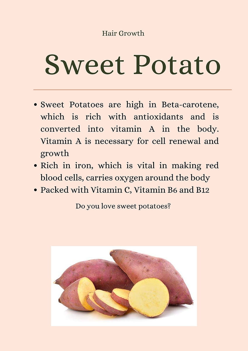 Sweet Potato Benefits for Hair Growth HD phone wallpaper