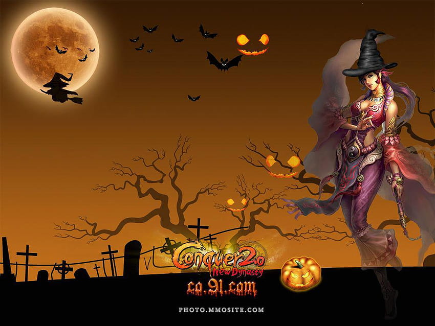 Halloween Monsters Conquer Witch for, witch halloween HD wallpaper