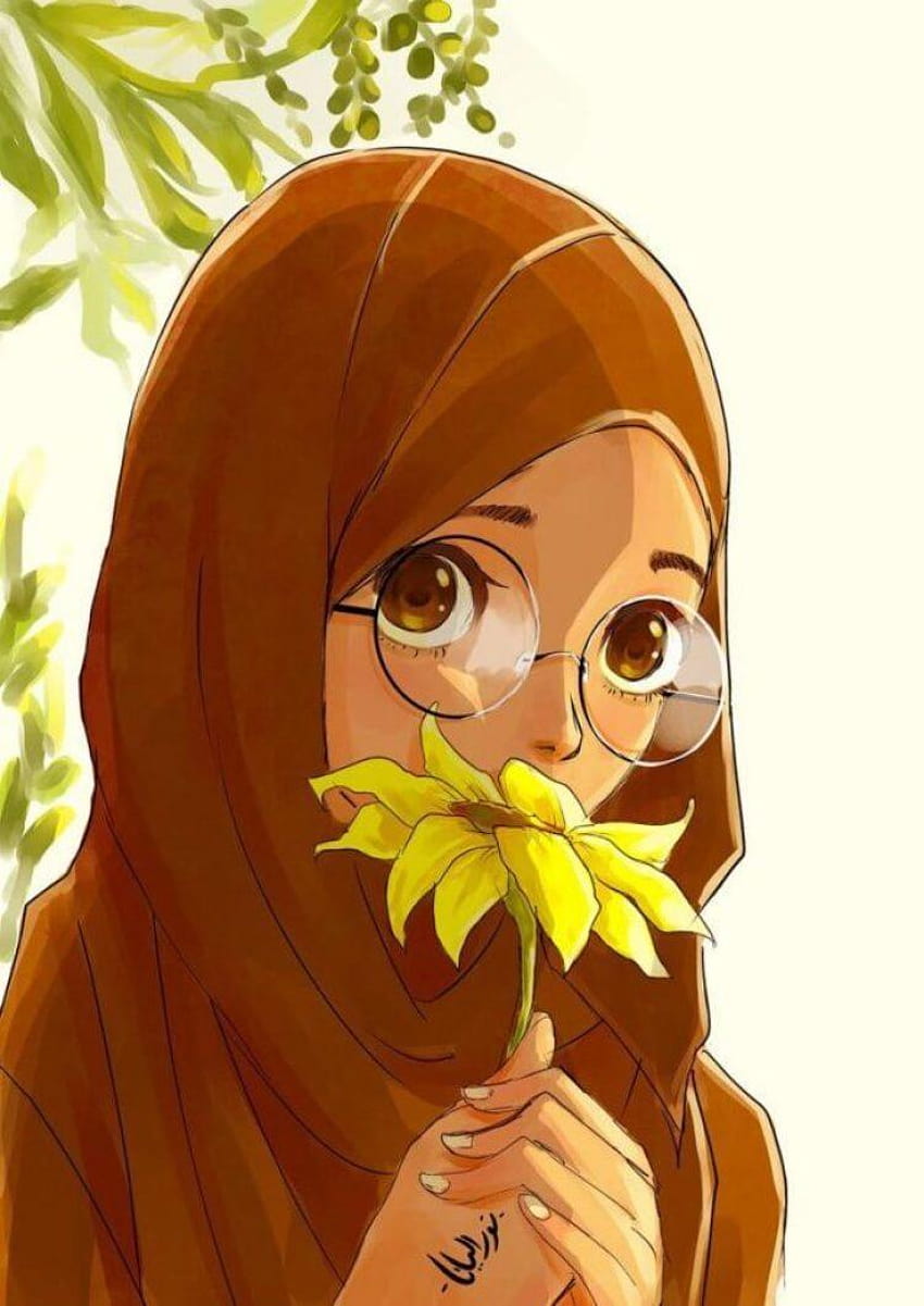 Gambar Keren Anime Hijab, anime hijab fondo de pantalla del teléfono