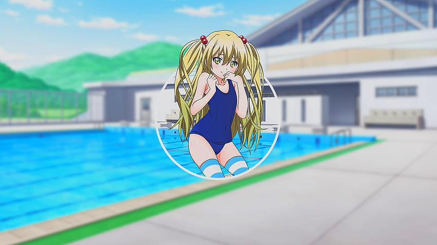 5120x2880px, anime girl swimming HD wallpaper