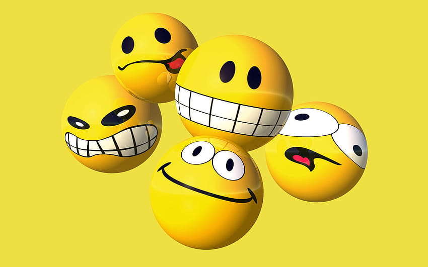 6 Emoji Computer, laugh emoji HD wallpaper