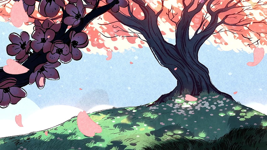 I scaled up the cherry tree for . Enjoy? : stevenuniverse, steven universe the movie HD wallpaper