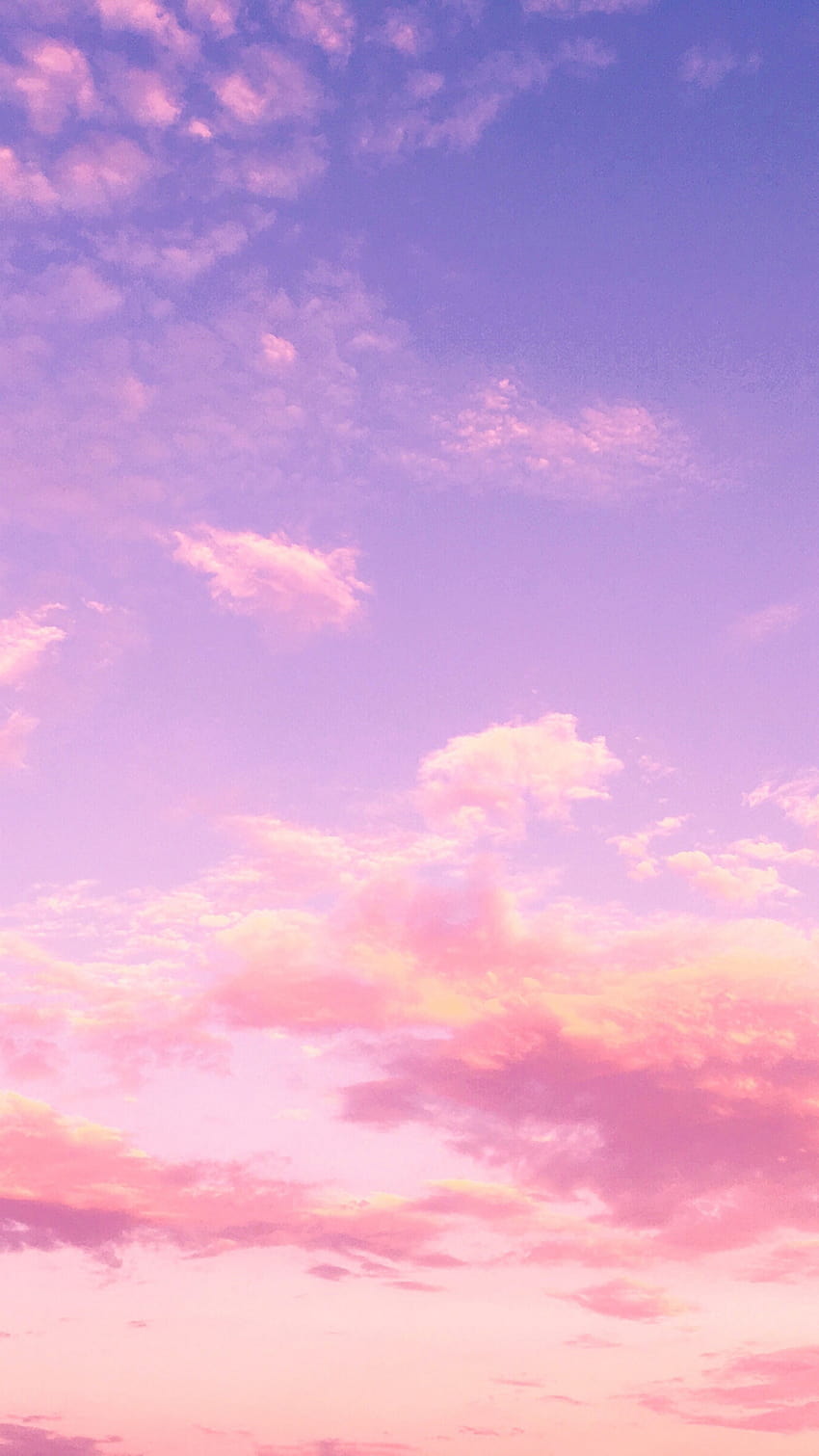 Cotton Candy Aesthetic Skies Mobile Lock Screen Screen Saver for iPhone and Android, instagram size HD phone wallpaper