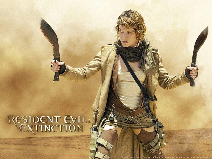 Resident Evil. Muhtemelen filme alınacak en başarılı video oyunu, Resident Evil Alice HD duvar kağıdı