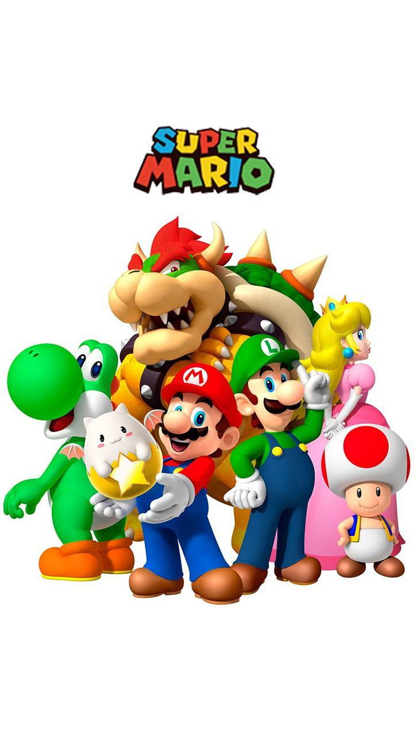 Супер Марио, Йоши Марио Брос HD тапет за телефон