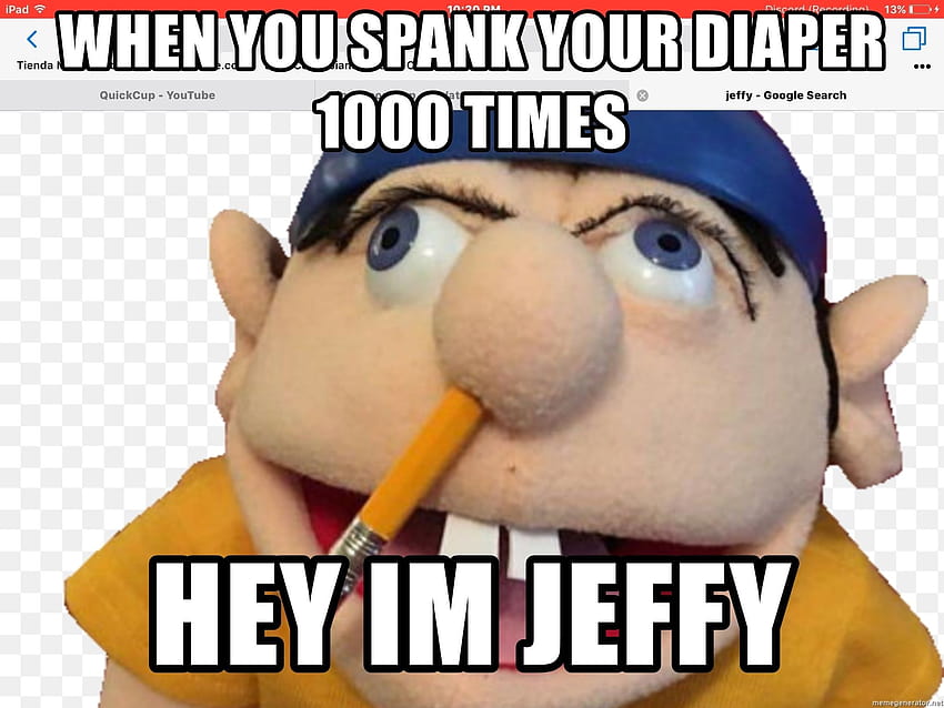 When you spank your diaper 1000 times HEy im jeffy HD wallpaper