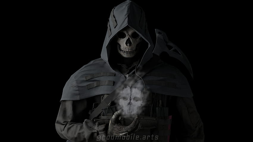 Ho realizzato 3D Ghost: CallOfDutyMobile, fantasma azrael Sfondo HD