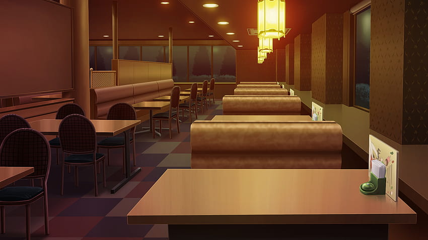 Cafe Backgrounds, anime cafe HD wallpaper