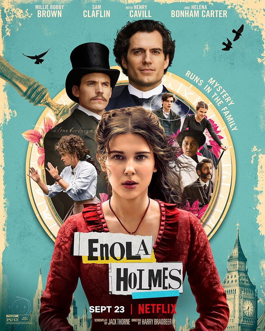 Poster dan Baru Untuk Film Terinspirasi Sherlock Holmes Millie Bobby Brown ENOLA HOLMES wallpaper ponsel HD