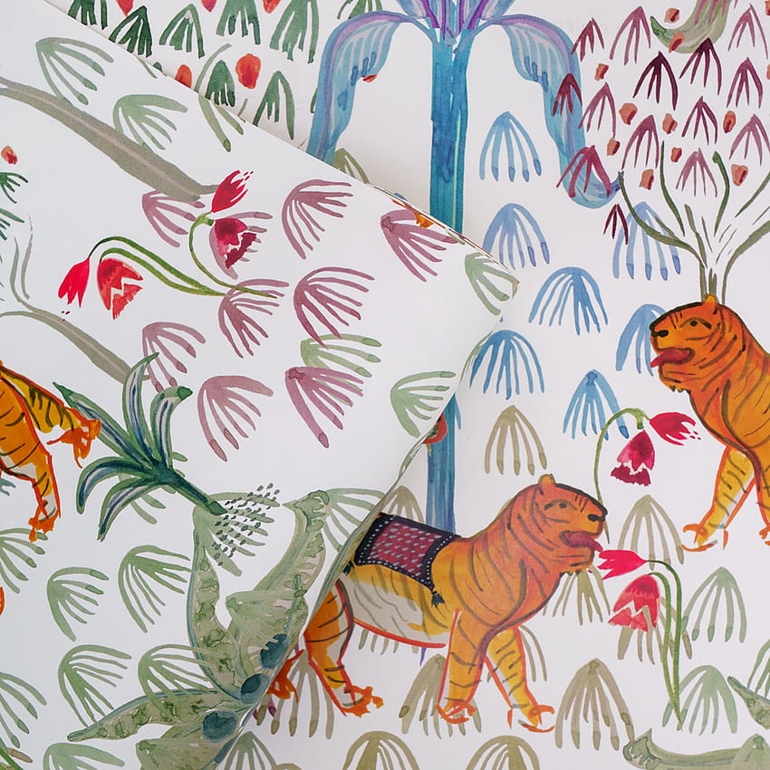 Peel + Stick Tigris in Natural by Justina Blakeney HD phone wallpaper