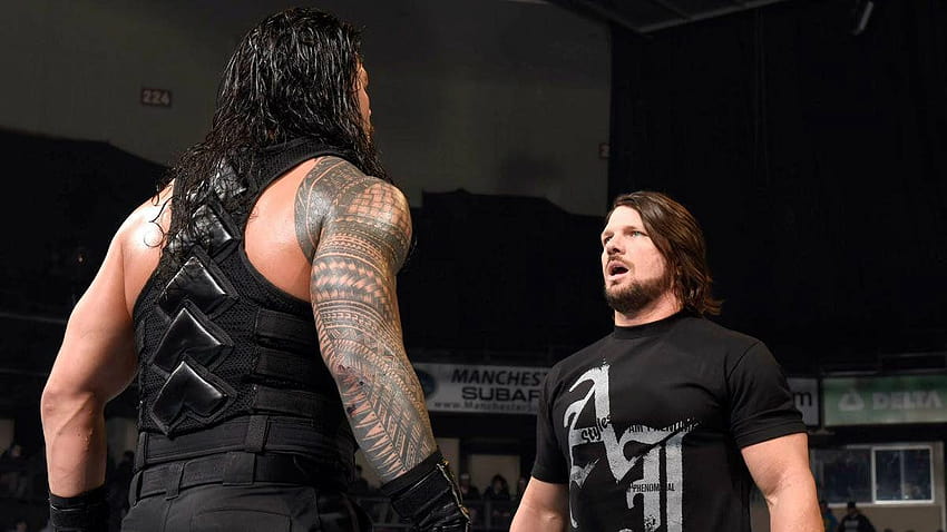Wrestler Roman Reigns Vs AJ Styles WWE HD wallpaper