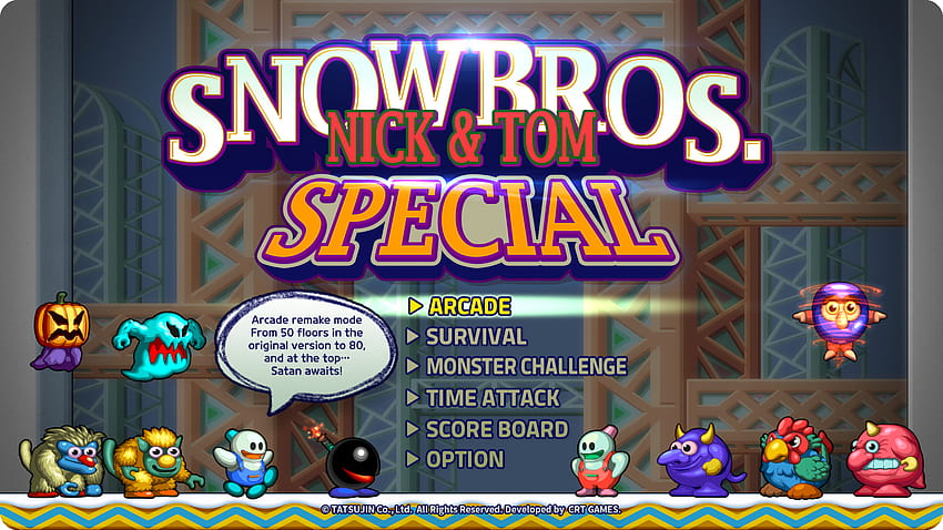 The classic arcade game is back in a modern version! Snow Bros. Special comes to Nintendo Switch™ later this year! – Clear River Games HD wallpaper