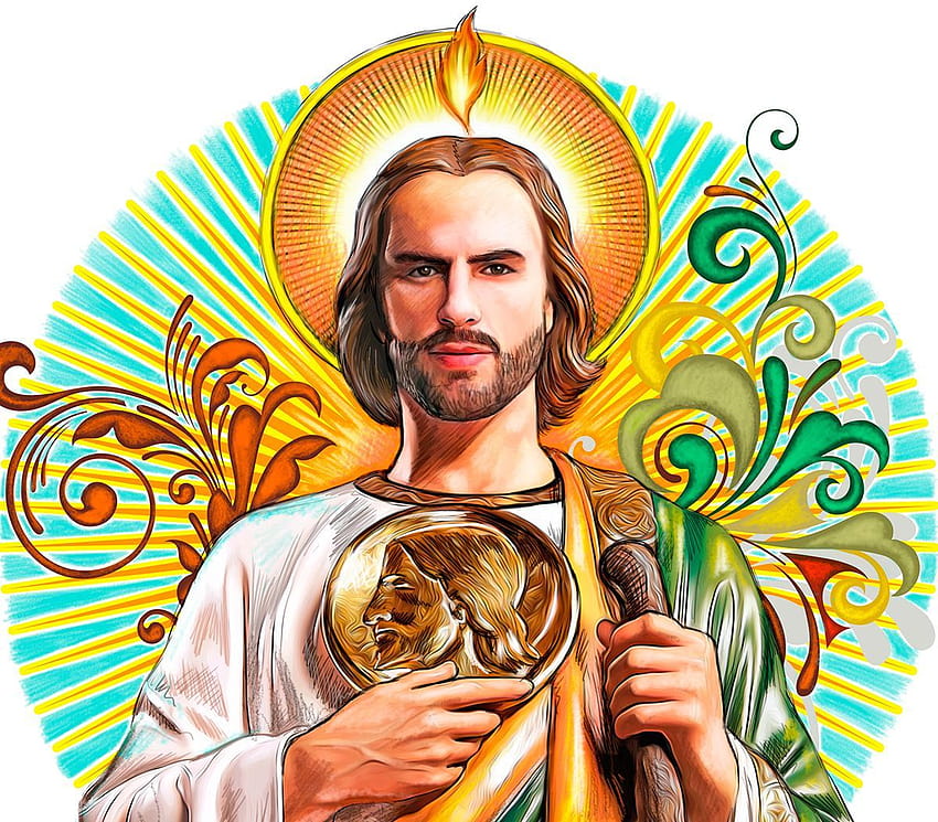 San Judas Tadeo, illustration on Behance HD wallpaper