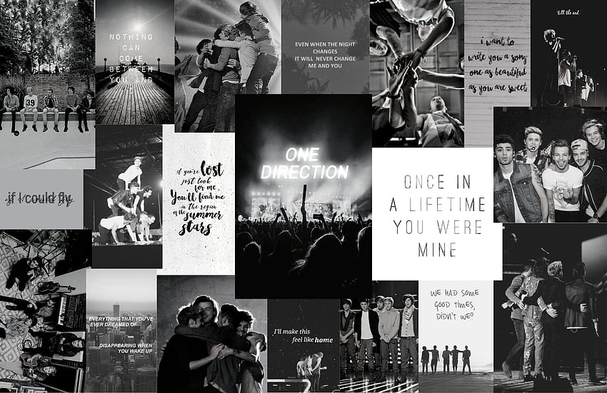 One Direction Aesthetic Computer Colored and B&W, larry stylinson pc HD wallpaper