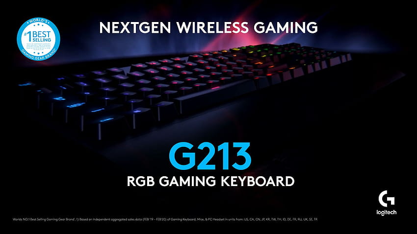 Клавиатура за игри Logitech G213 Prodigy RGB HD тапет