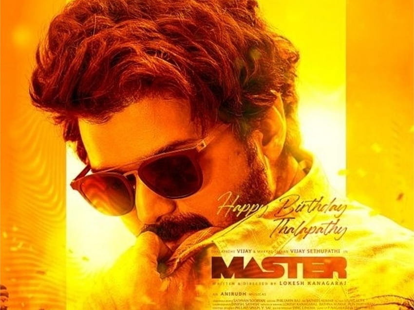 Happy Birtay Thalapathy Vijay: Makers of Master RELEASE new power packed poster of the actor, thalapathy vijay master HD wallpaper