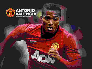 Antonio Valencia Manchester United Soccer, an art print by ArtStudio 93 -  INPRNT