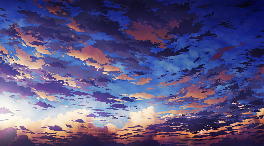 Sky Anime Backgrounds [1600x889] for your , Mobile & Tablet, afternoon sky HD wallpaper
