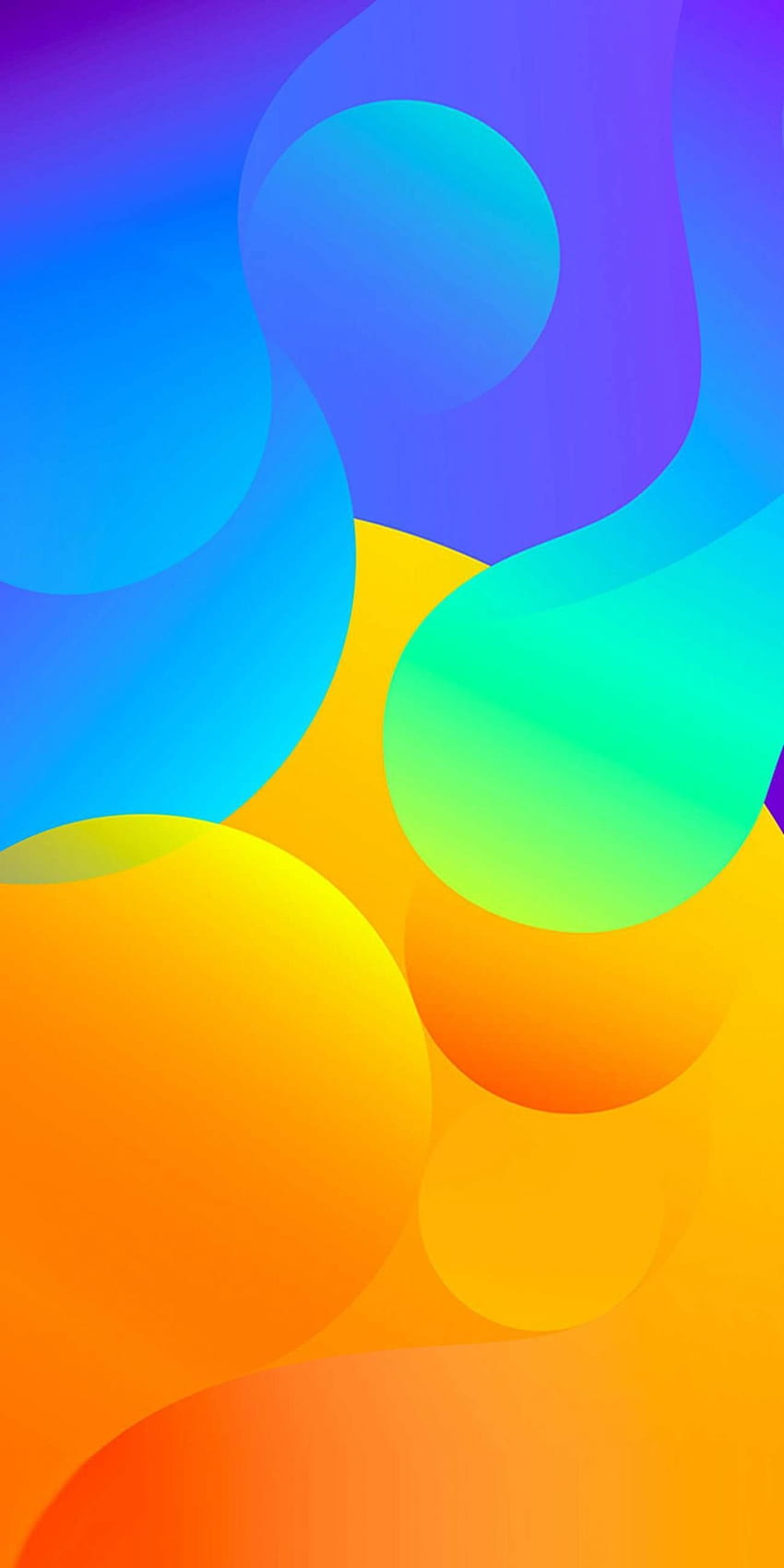 Cercles de couleur abstrait iPhone Fond d'écran de téléphone HD