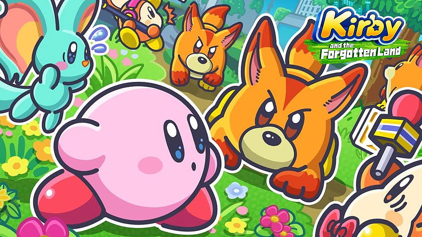 Un nouvel art adorable pour Kirby et la terre oubliée est sorti! Fond d'écran HD