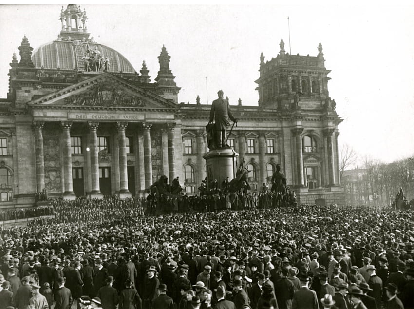 Reichstag, Berlin Niemcy, początek XX wieku Tapeta HD