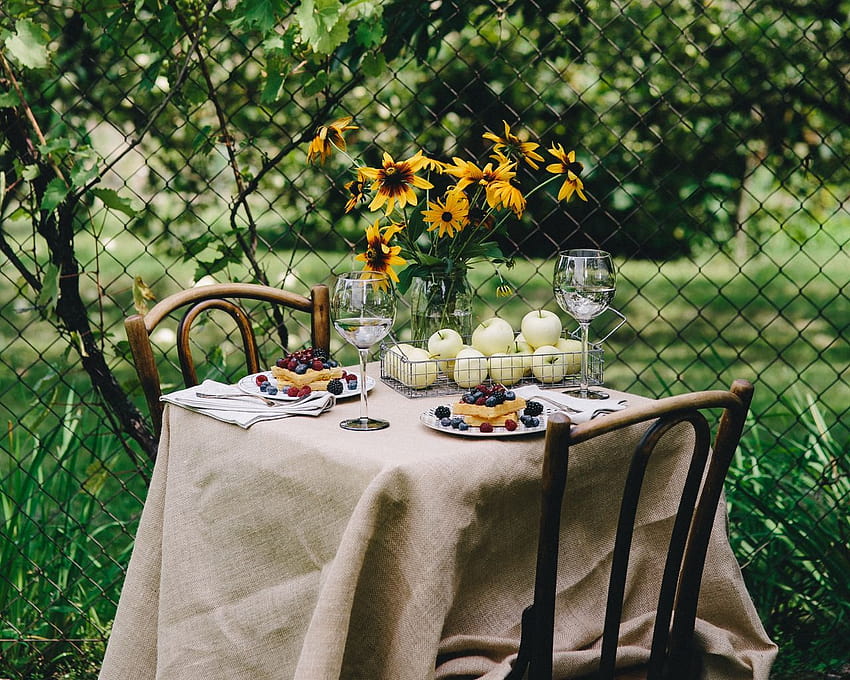1280x1024 breakfast, laying, table, summer, picnic, nature standard 5:4 ...