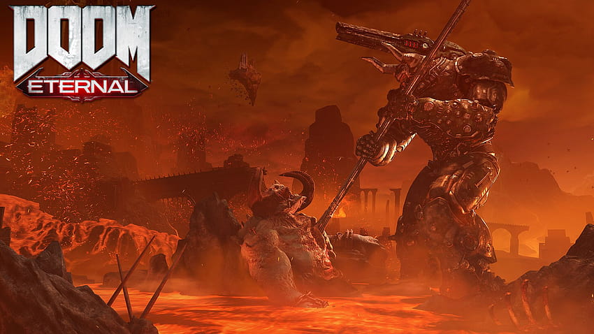 DOOM Eternal – The Ancient Gods Campaign DLC angekündigt, vollständige Enthüllung im Laufe dieses Monats, Doom Ewig die alten Götter HD-Hintergrundbild